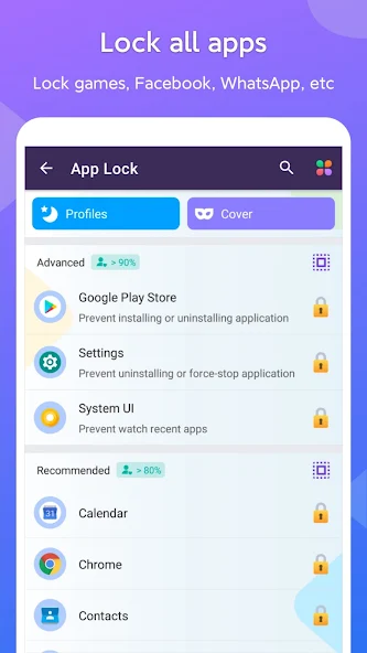 App lock and Photo Lock IND shorts