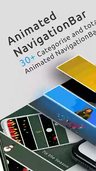 android Animations Navigation Bar IND shorts
