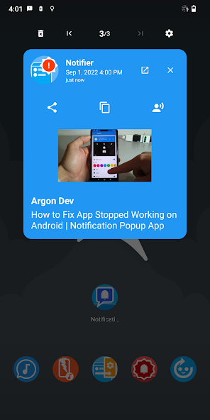 Missed Notification Popup Android app IND shorts