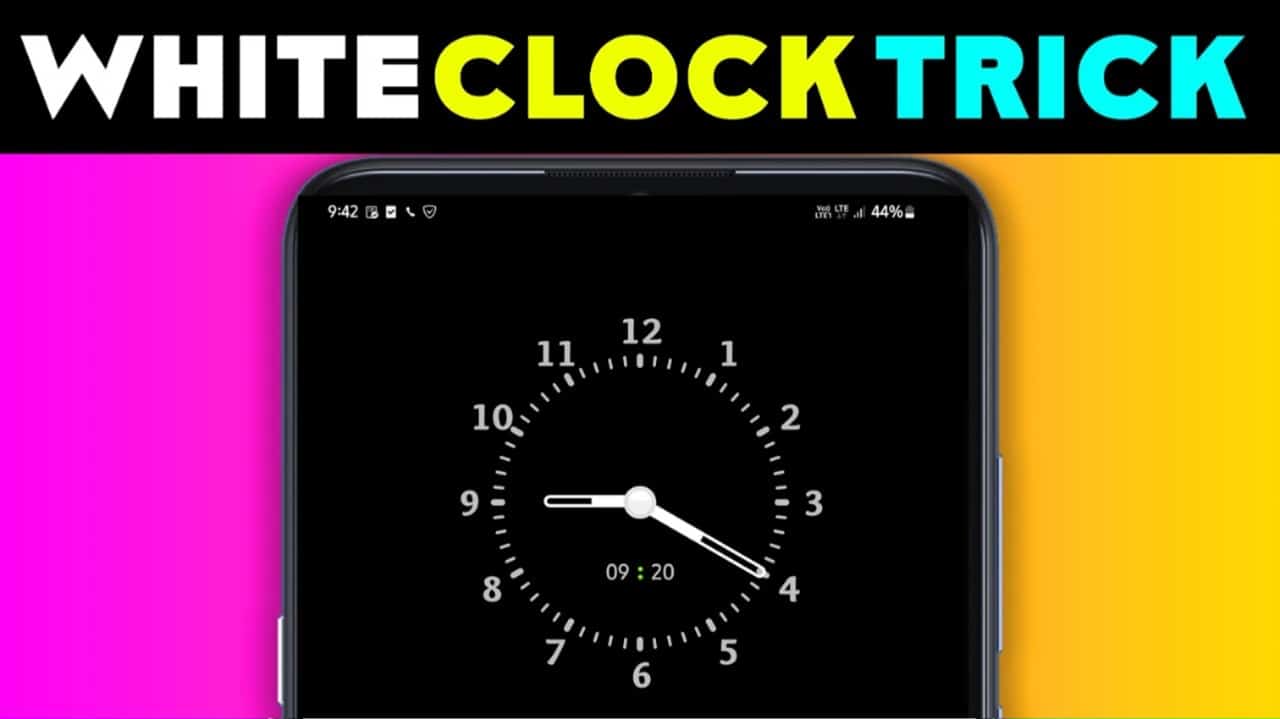 White Clock Phone Vault Hide photo & video