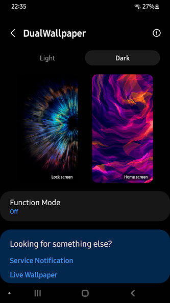 Dark Mode Dual Wallpaper android IND shorts
