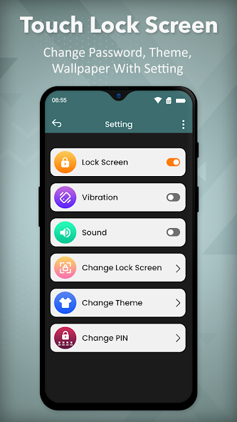 Touch Position Lock Screen app android IND shorts