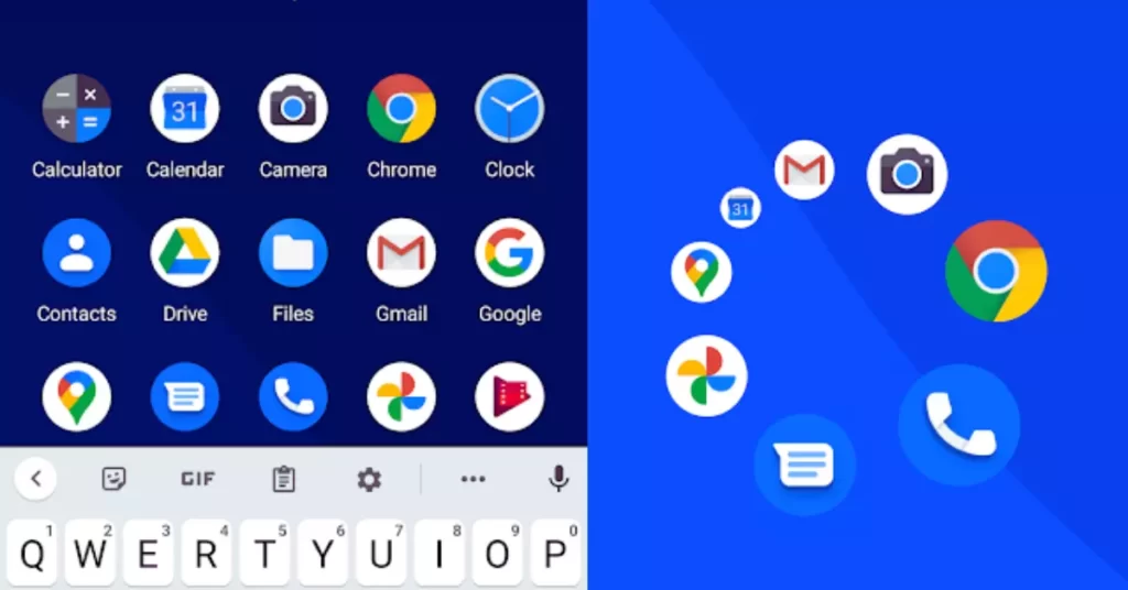 Screen Round Launcher Android Shortcut