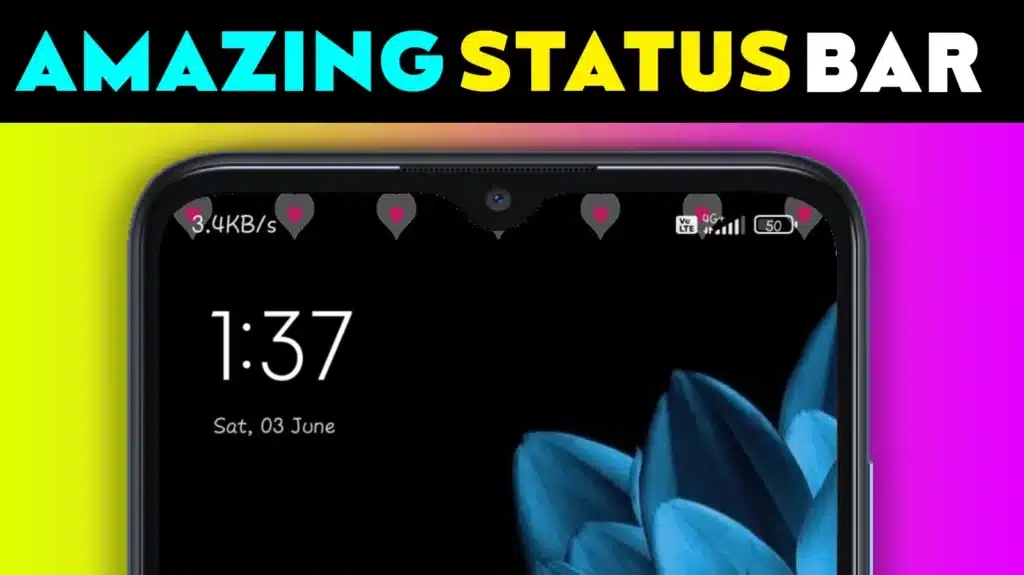 Customized Color Status Bar Amazing Status IndShorts