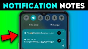 Android Notification Notes App
