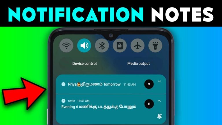 Android Notification Notes App