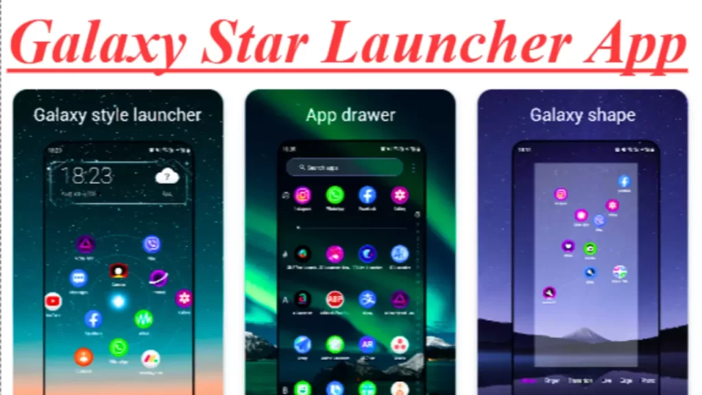Galaxy Star Launcher App