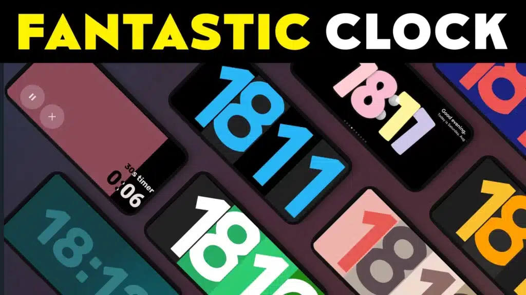 Fantastic Clock Atomic Digital Wall Clock Large Display App