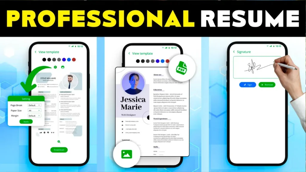 CV Maker - PDF Resume Builder App! 1M+ Installs