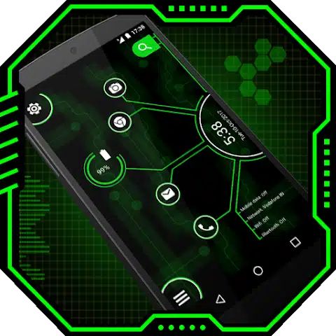 Curve Hitech launcher -Applock