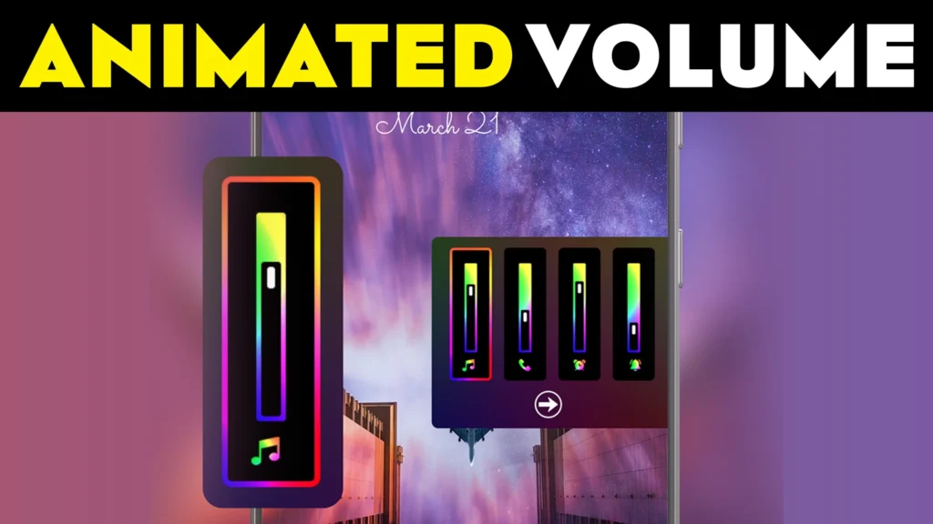 Individual App for ANIMATED Volume Control Customization!