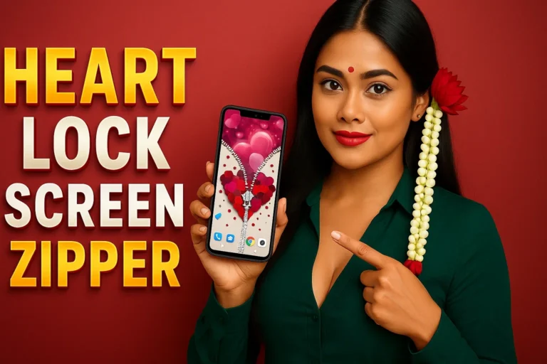 Heart Lock Screen Zipper
