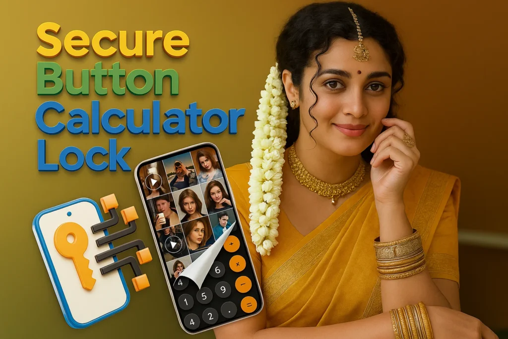 Secure Button Calculator Lock App – Hide Photos & Videos in a Secret Vault