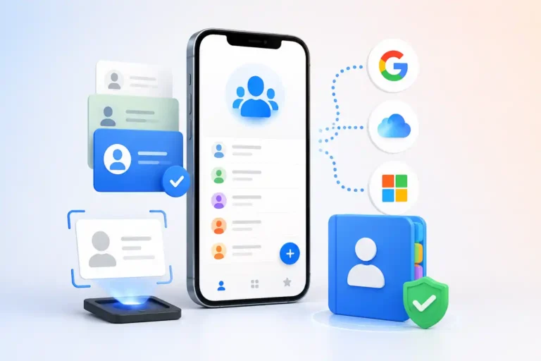 3D Contact Sync App Illustration IND shorts apps news