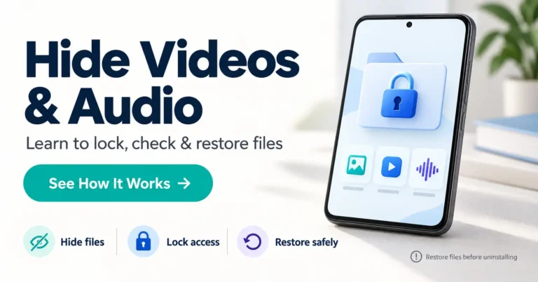 How to Use Vault to Hide Videos and Audio IND shorts apps news